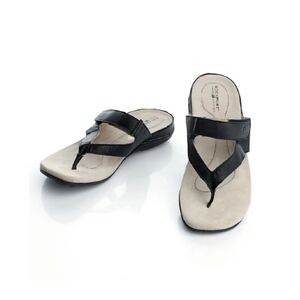 Rockport Black Leather Women's Sandals